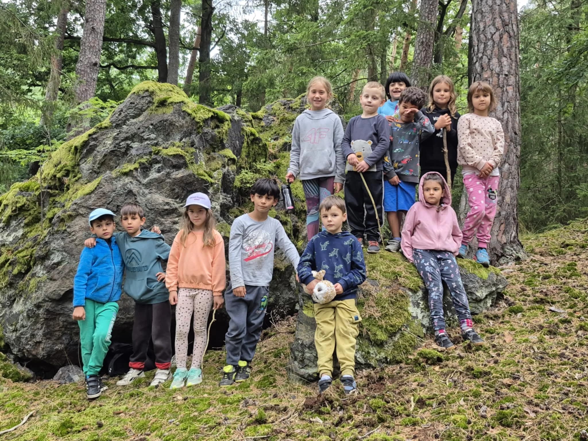 Nejmladší táborníci na skalce